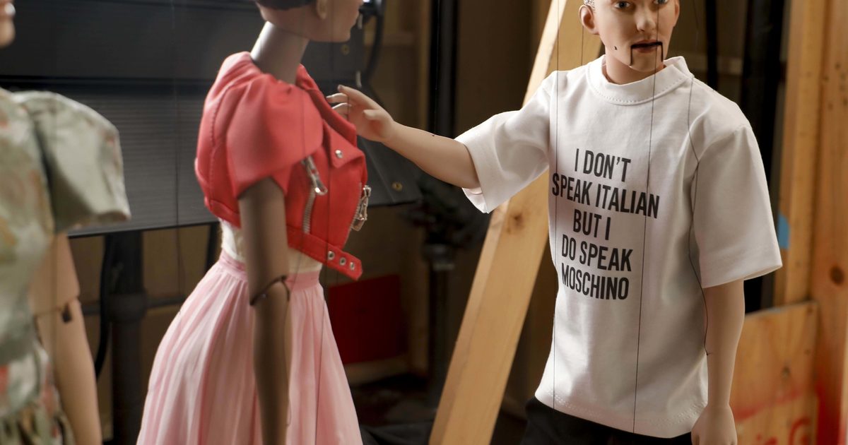 Jeremy Scott holds socially-distant puppet show for Moschino
