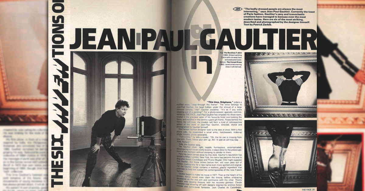 JEAN PAUL GAULTIER archive set up