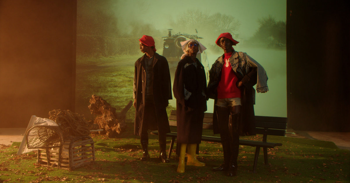 Maison Margiela◆22SS/FLOCKED BUNNY RIB KNIT/セーター(厚手)/XL/ウール/ブルー Maison Margiela◇22SS&frasl;FLOCKED BUNNY RIB KNIT&frasl;セーター(厚手)&frasl;XL