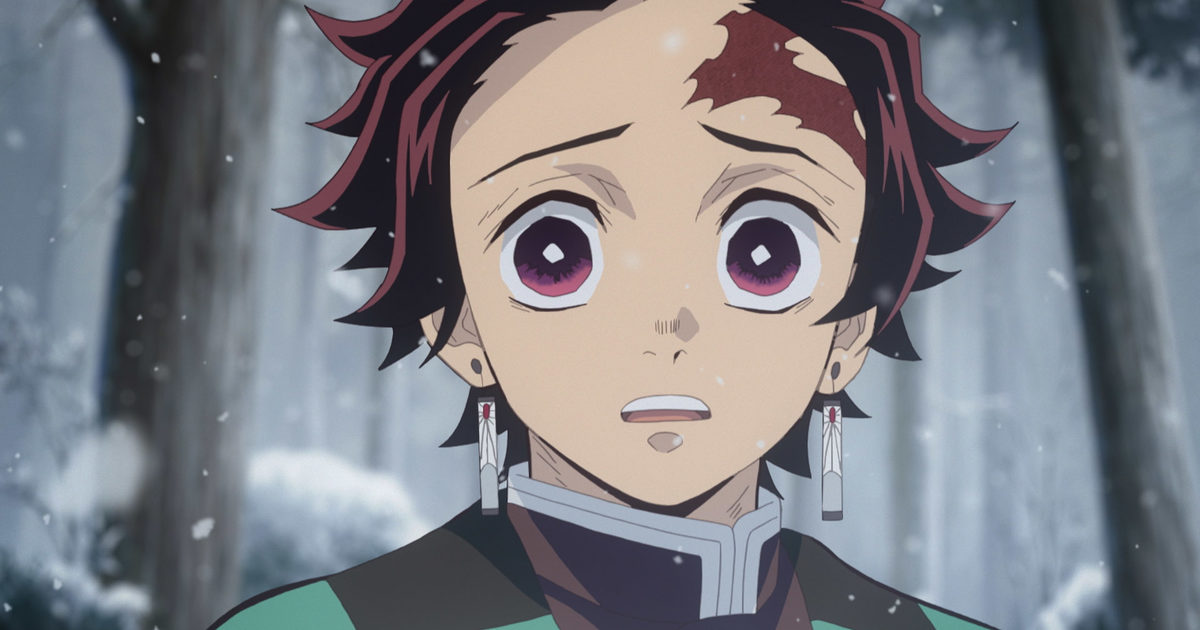 face, looking at viewer, open mouth, Kimetsu no Yaiba, Kamado